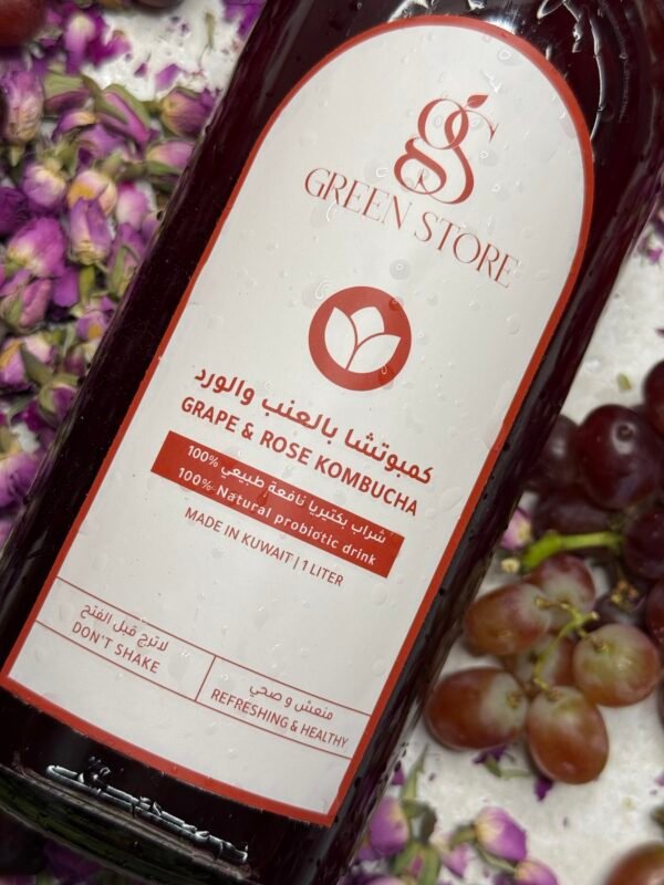 كمبوتشا بالعنب و الورد